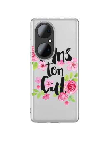 Coque Huawei P50 Pro Dans Ton Cul Fleurs Transparente - Maryline Cazenave