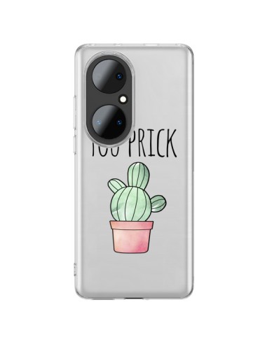 Cover Huawei P50 Pro You Prick Cactus Trasparente - Maryline Cazenave