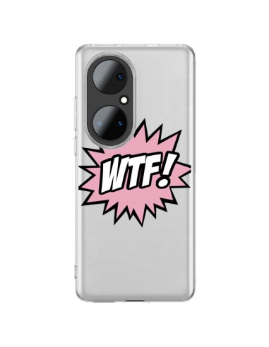 Cover Huawei P50 Pro WTF What The Fuck Trasparente - Maryline Cazenave