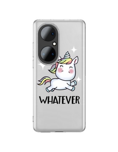 Cover Huawei P50 Pro Unicorno Whatever Trasparente - Maryline Cazenave