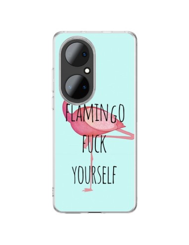 Coque Huawei P50 Pro Flamingo Fuck Yourself - Maryline Cazenave