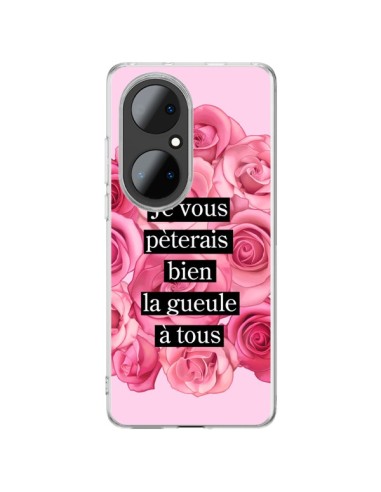 Coque Huawei P50 Pro Je vous pèterais Fleurs - Maryline Cazenave