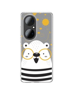 Coque Huawei P50 Pro Ours à lunettes - Maria Jose Da Luz