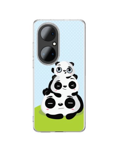 Coque Huawei P50 Pro Panda Famille - Maria Jose Da Luz