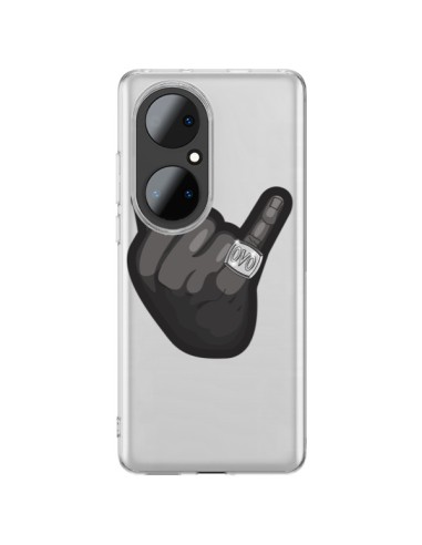 Coque Huawei P50 Pro OVO Ring bague Transparente - Mikadololo