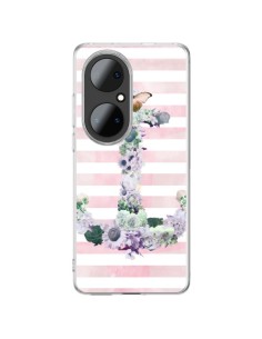 Cover Huawei P50 Pro Ancora Marina Rosa Fiori - Monica Martinez