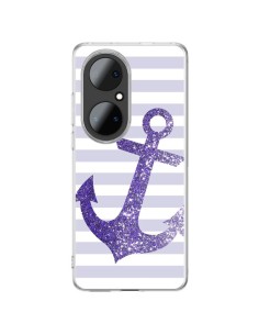 Coque Huawei P50 Pro Ancre Violet Navire - Monica Martinez