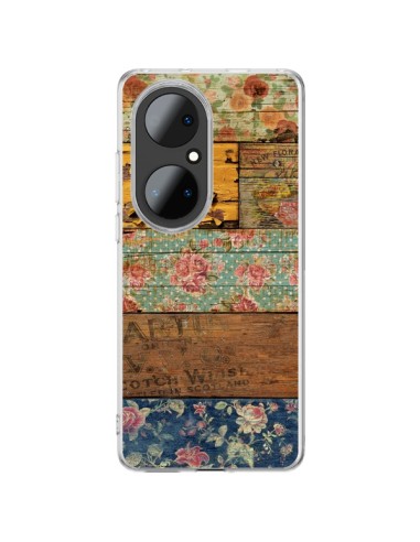 Cover Huawei P50 Pro Barocco Style Legno - Maximilian San