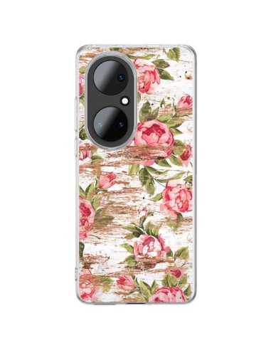 Coque Huawei P50 Pro Eco Love Pattern Bois Fleur - Maximilian San