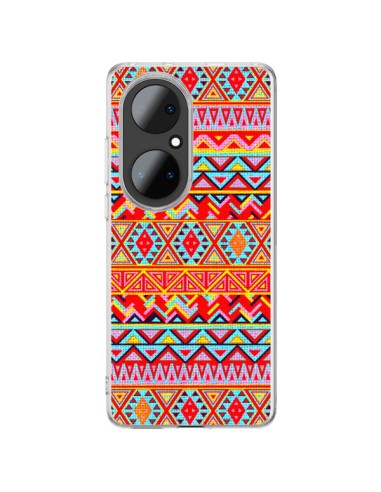 Huawei P50 Pro Case India Style Pattern Wood Aztec - Maximilian San