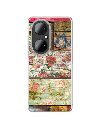 Coque Huawei P50 Pro Lady Rococo Bois Fleur - Maximilian San