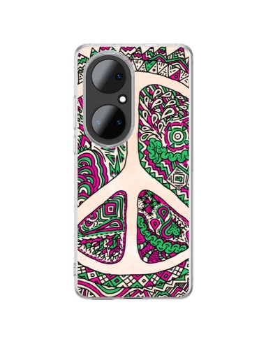 Coque Huawei P50 Pro Peace and Love Azteque Vainilla - Maximilian San