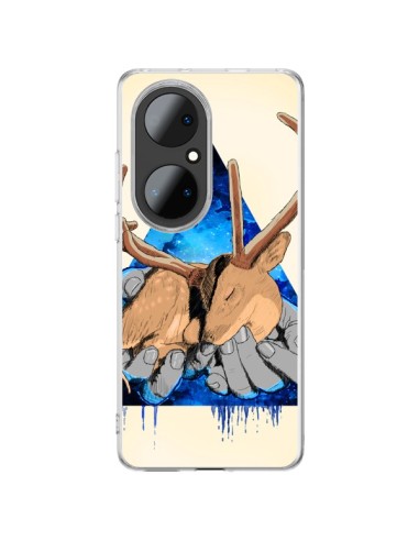 Coque Huawei P50 Pro Cerf Triangle Seconde Chance - Maximilian San