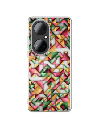 Coque Huawei P50 Pro Azteque Triangle Geometric World - Maximilian San