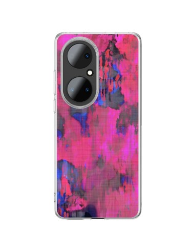 Coque Huawei P50 Pro Fleurs Rose Lysergic Pink - Maximilian San