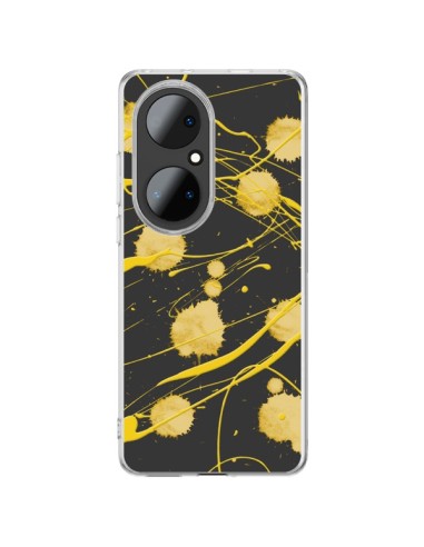 Coque Huawei P50 Pro Gold Splash Peinture Art - Maximilian San