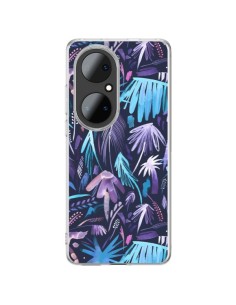Cover Huawei P50 Pro Brushstrokes Tropicali Palme Azzurro - Ninola Design