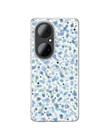 Coque Huawei P50 Pro Cosmic Bubbles Blue - Ninola Design