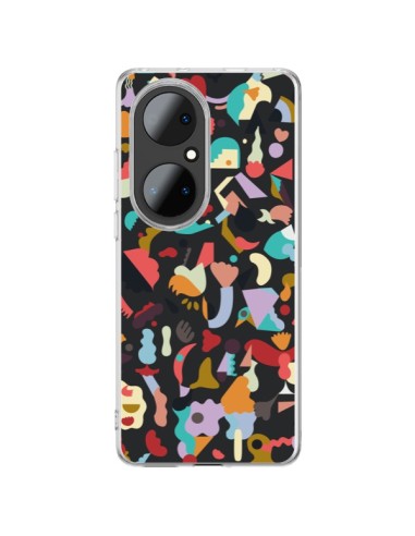 Coque Huawei P50 Pro Dreamy Animal Shapes Black - Ninola Design