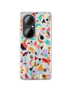 Coque Huawei P50 Pro Dreamy Animal Shapes White - Ninola Design