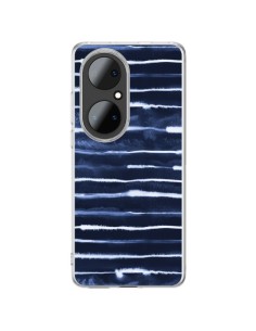 Huawei P50 Pro Case Electric Lines Azzurro - Ninola Design