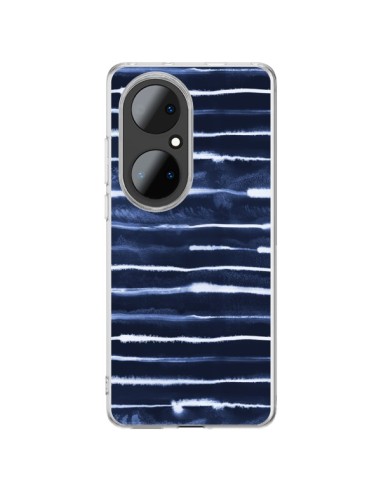 Coque Huawei P50 Pro Electric Lines Navy - Ninola Design