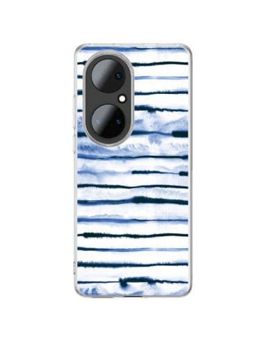 Huawei P50 Pro Case Electric Lines White - Ninola Design