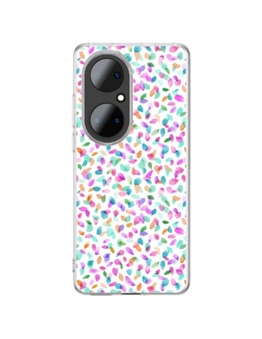 Huawei P50 Pro Case Flowers Petals Pink - Ninola Design