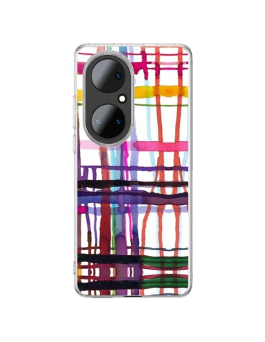Coque Huawei P50 Pro Little Textured Dots Pink - Ninola Design