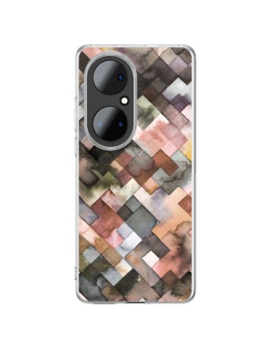 Huawei P50 Pro Case Marker Colorate Stripes - Ninola Design