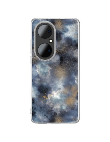 Cover Huawei P50 Pro Relaxing Tropical Dots Scuro - Ninola Design