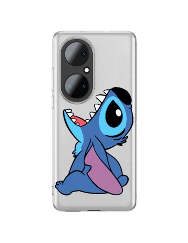 Coque Huawei P50 Pro Stitch de Lilo et Stitch Transparente