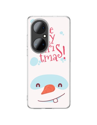 Coque Huawei P50 Pro Bonhomme de Neige Merry Christmas Noël - Nico