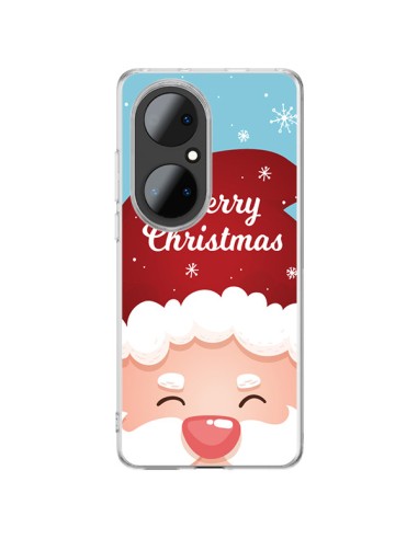 Coque Huawei P50 Pro Bonnet du Père Noël Merry Christmas - Nico