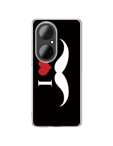 Coque Huawei P50 Pro I Love Moustache - Nico