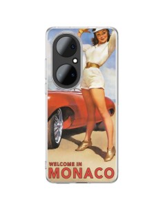 Coque Huawei P50 Pro Welcome to Monaco Vintage Pin Up - Nico
