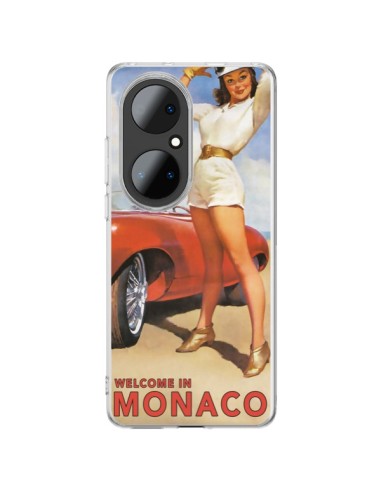 Coque Huawei P50 Pro Welcome to Monaco Vintage Pin Up - Nico
