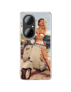 Huawei P50 Pro Case Pin Up With Love From Monaco Vespa Vintage - Nico