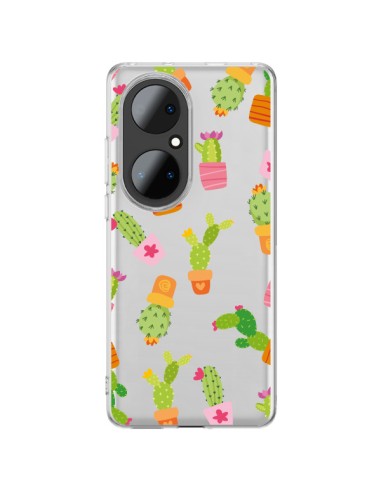 Huawei P50 Pro Case Cactus Colorful Clear - Nico