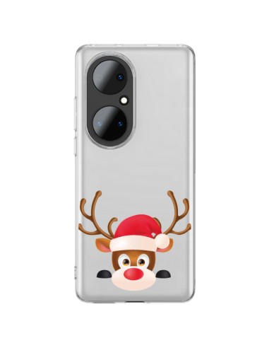 Coque Huawei P50 Pro Renne de Noël transparente - Nico