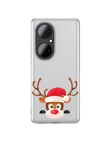 Cover Huawei P50 Pro Renna di Natale Trasparente - Nico