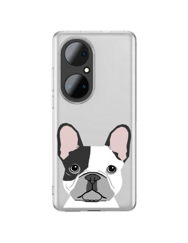 Cover Huawei P50 Pro Bulldog Francese Cane Trasparente - Pet Friendly
