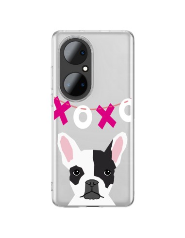 Cover Huawei P50 Pro Bulldog Francese XoXo Cane Trasparente - Pet Friendly