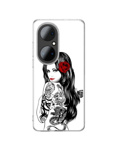 Coque Huawei P50 Pro Tattoo Girl Lolita - Rachel Caldwell