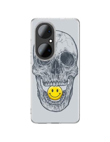 Coque Huawei P50 Pro Smiley Face Tête de Mort - Rachel Caldwell