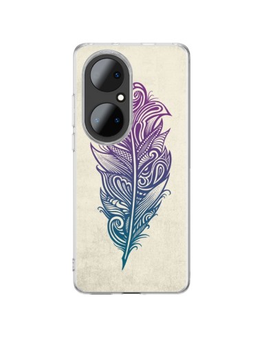 Coque Huawei P50 Pro Feather Plume Arc En Ciel - Rachel Caldwell