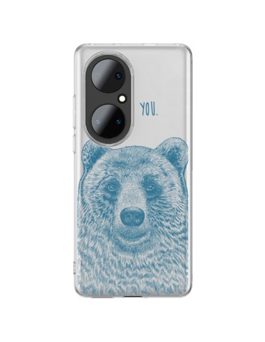 Huawei P50 Pro Case I Love You Bear Clear - Rachel Caldwell