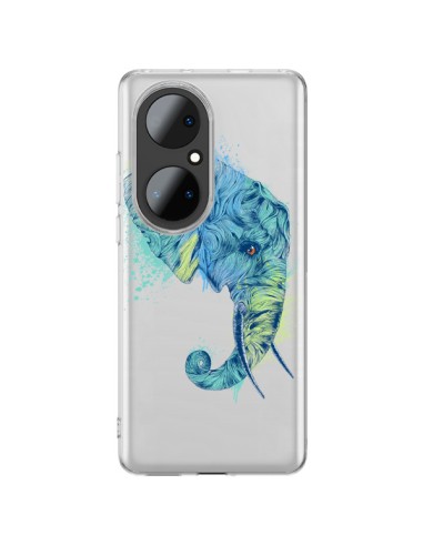 Coque Huawei P50 Pro Elephant Elefant Transparente - Rachel Caldwell