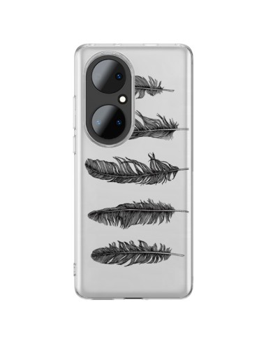 Huawei P50 Pro Case Plume Black Clear - Rachel Caldwell