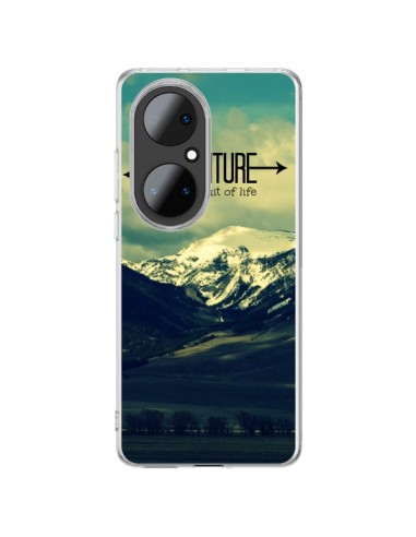 Coque Huawei P50 Pro Adventure the pursuit of life Montagnes Ski Paysage - R Delean